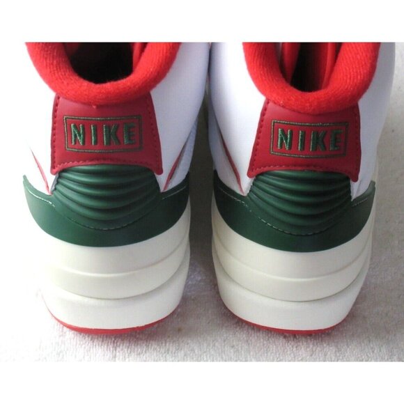 Nike Men's Air Jordan 2 Retro Origins Shoes White Fire Red Sail Sizes NIB - Picture 5 of 6